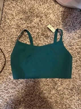 aerie Emerald Green Square-Neck Cropped Tank